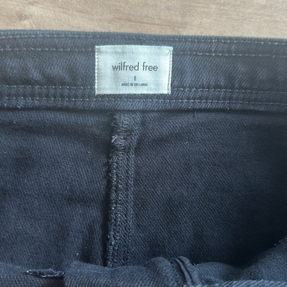 Aritzia Wilfred Free Modern Utility Black Pants Women’s Sz 8 - Picture 5 of 8